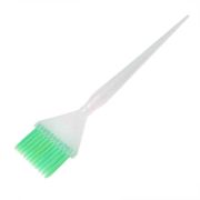 Кисть для окрашивания волос с ультратонкой зеленой щетиной, белая, средняя 30мм, Harizma