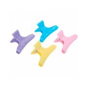 Зажимы для волос Comair, бабочка, пластик, 6см, разноцветные, 12 шт