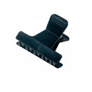 Зажимы для волос Comair, чёрные, бабочка, пластик, 6см, 12 шт