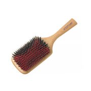 Comair Щетка для волос, массажная, деревянная, натуральная щетина/нейлоновые штифты, 13 рядная