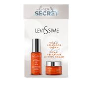 Набор Levissime Beauty Secret Pack Vita C Splendor: Интеллектуальный крем с витамином С 50 мл + Лифтинг-крем крем для шеи и декольте 50 мл