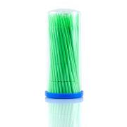 Безворсовые микрощеточки Sexy Brow Henna, 1мм, зеленые (S), 100шт