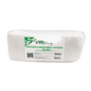 Воротнички парикмахерские нетканые, 8*40см, белые, спанлейс, 100шт в сложении