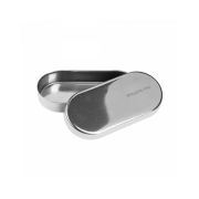 Лоток для инструментов с крышкой из медицинской стали, 80*35*12 мм.