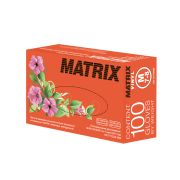 Перчатки виниловые, ПРОЗРАЧНЫЕ, неопудренные, ПВХ, М 7-8, 4,5гр, MATRIX, 100шт