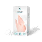 Перчатки виниловые SAFETY. прозрачные, неопудренные ПВХ (8-9), 4,8гр, L, 100шт