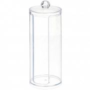 Диспенсер для ватных дисков с крышкой,акрил IGRObeauty, d7мм, h20мм