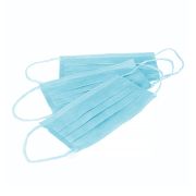 Маска 3-х слойная, одноразовая, SMS, цвет - Голубой , 50шт. SAF&TY