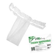 Трусики женские IGRObeauty, SMS, с рюшей, белые, 25 шт