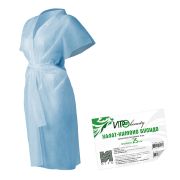 Халат-кимоно без рукавов IGRObeauty, SMS, голубой, 25 г/м2, 10 шт