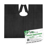 Пеньюар полиэтиленовый IGRObeauty, большой 110х160 см, чёрный, 20 мкр, 50 шт