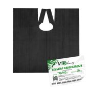 Пеньюар полиэтиленовый IGRObeauty, средний 100х140 см, чёрный, 20 мкр, 50 шт