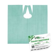 Пеньюар полиэтиленовый IGRObeauty, средний 100х140 см, зелёный, 20 мкр, 50 шт