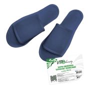 Тапочки текстильные, открытые, Синий, спанбонд, 40/44, ИГРОbeauty, 1пара