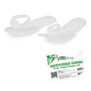Одноразовые сланцы-вьетнамки IGRObeauty, ППЭ (пузырчатые), белые, 4 мм, 25 пар