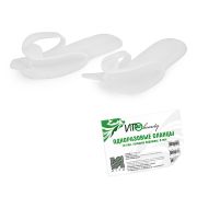 Одноразовые сланцы-вьетнамки IGRObeauty, НПЭ, белые, 8 мм, 10 пар