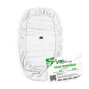 Чехол махровый на кушетку IGRObeauty, белый, 80 х 200 см