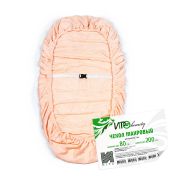 Чехол махровый на кушетку IGRObeauty, персик, 80 х 200 см