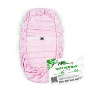 Чехол махровый на кушетку IGRObeauty, розовый, 80 х 200 см