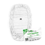 Чехол махровый на кушетку IGRObeauty, белый, 90x200 см