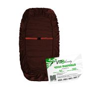 Чехол махровый на кушетку IGRObeauty, шоколад, 90 х 200 см