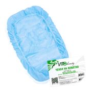 Чехол из нетканного материала на кушетку IGRObeauty, на резинке, голубой, 90х200х30 см, 25г, 5 шт