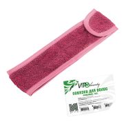Повязка для волос IGRObeauty, махровая, бордовая