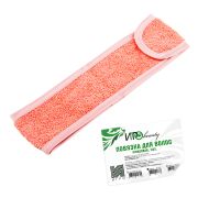 Повязка для волос IGRObeauty, махровая, персик