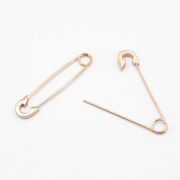 Серьга 1,0 мм. Булавка, титановое покрытие розовое золото