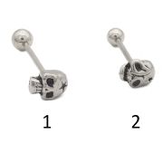 Штанга  ЧЕРЕП серебро