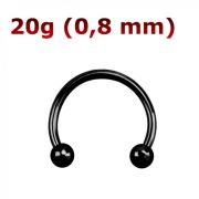 Циркуляр БЕЗ камней (Титан Чёрный) 0,8мм (10мм, 2,5мм)