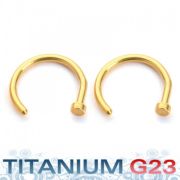 Пирсинг носа ( Молоточек ) Золото