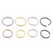 Кольцо  СЕГМЕНТ ( Спираль радужный ) 10 мм