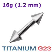 Микроштанга 1,2мм КОНУСЫ Титан (штанга 6мм, конусы 3мм)