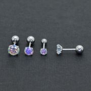 Микроштанга 0,8мм ЦИРКОН ГОЛУБОЙ (Aurore Boreale) (5мм)  )