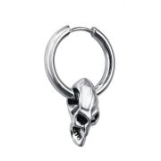 Серьга-КЛИКЕР подвеска ( ЧЕРЕП)