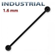 Индастриал-штанга 1,6мм (Черный) 36мм