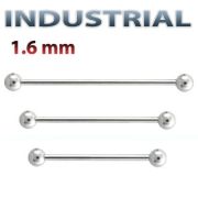 Индастриал-штанга 1,6мм (Бкз покрытия) штанга 35мм шарики 5мм