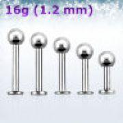 Лабрета 1,2 мм. БЕЗ покрытия (10мм, шарик3мм) хирург.сталь